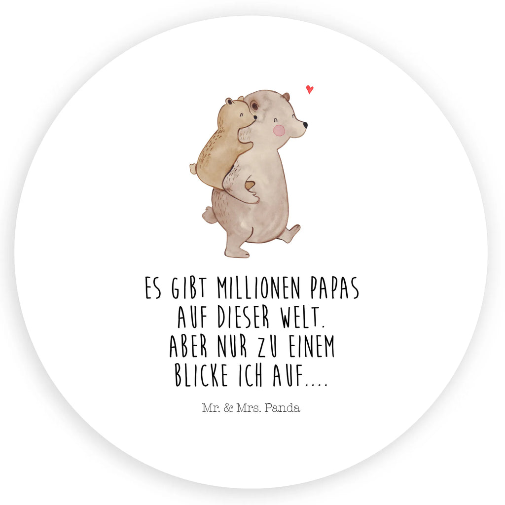 Rund Aufkleber Papa Bär Sticker, Aufkleber, Etikett, Familie, Vatertag, Muttertag, Bruder, Schwester, Mama, Papa, Oma, Opa, Geschenk, Vater, Papi, Vati, Onkel, Geburtstag