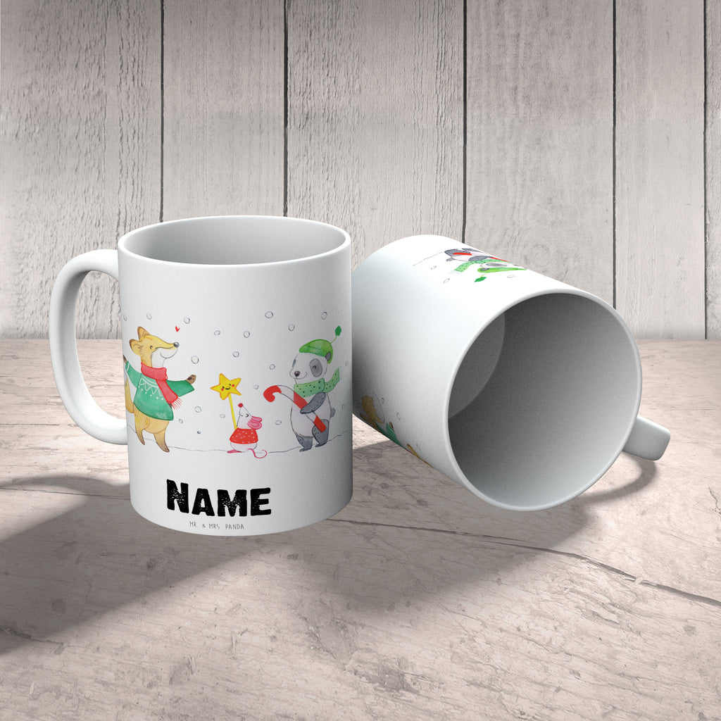 Personalisierte Tasse Winter Weihnachtsfreude Personalisierte Tasse, Namenstasse, Wunschname, Personalisiert, Tasse, Namen, Drucken, Tasse mit Namen, Winter, Weihnachten, Weihnachtsdeko, Nikolaus, Advent, Heiligabend, Wintermotiv, Weihnachtsmann, Weihnachtstage, Fuchs, Weihnachtsbaum, Tannenbaum, Weihnachtszeit