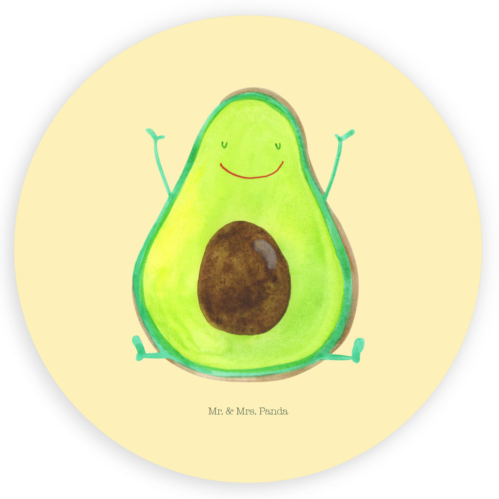 Rund Aufkleber Avocado Glücklich Sticker, Aufkleber, Etikett, Avocado, Veggie, Vegan, Gesund, Chaos