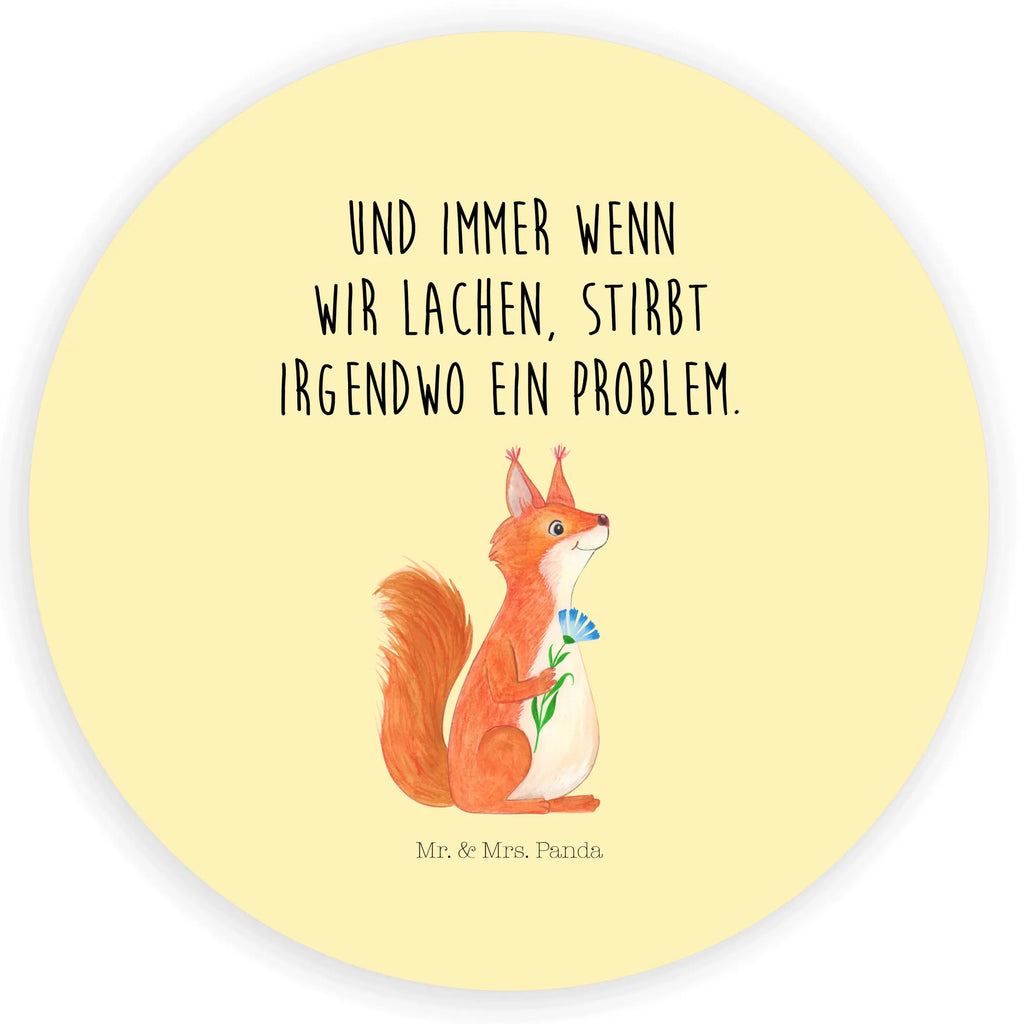 Rund Aufkleber Eichhörnchen Blume Sticker, Aufkleber, Etikett, Tiermotive, Gute Laune, lustige Sprüche, Tiere, Eichhörnchen, Eichhorn, Spruch positiv, Lachen, Spaß, Motivation Sprüche, Motivation Bilder, glücklich Spruch, Spruch Deko