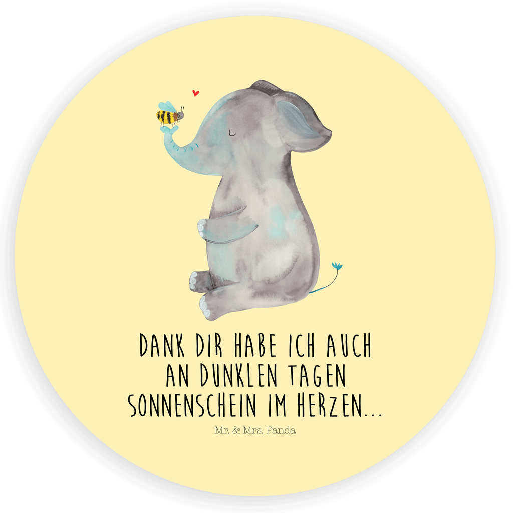 Rund Aufkleber Elefant & Biene Sticker, Aufkleber, Etikett, Tiermotive, Gute Laune, lustige Sprüche, Tiere, Elefant, Biene, Liebe, Liebesbeweis, Jahrestag, Liebesgeschenk, Heiratsantrag, Hochzeitsgeschenk, Liebesspruch