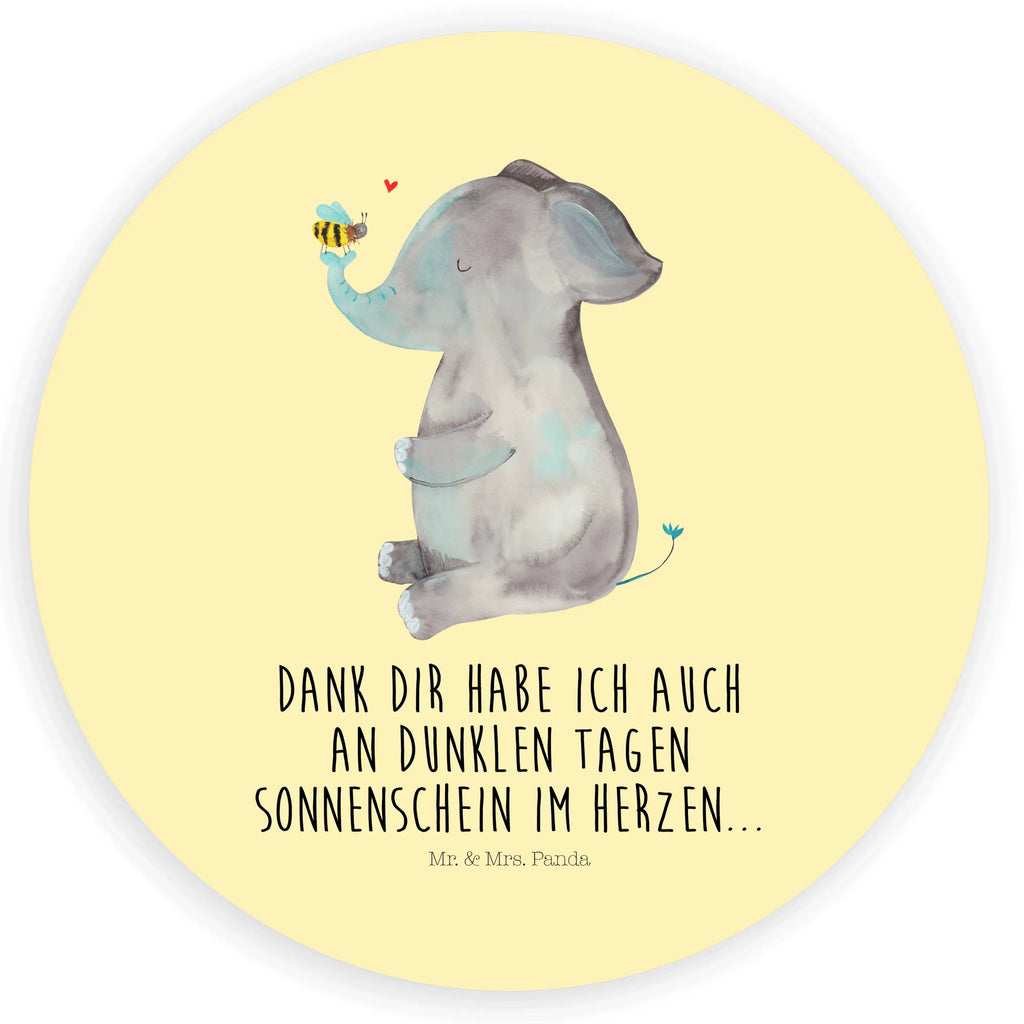 Rund Aufkleber Elefant Biene Sticker, Aufkleber, Etikett, Tiermotive, Gute Laune, lustige Sprüche, Tiere, Elefant, Biene, Liebe, Liebesbeweis, Jahrestag, Liebesgeschenk, Heiratsantrag, Hochzeitsgeschenk, Liebesspruch