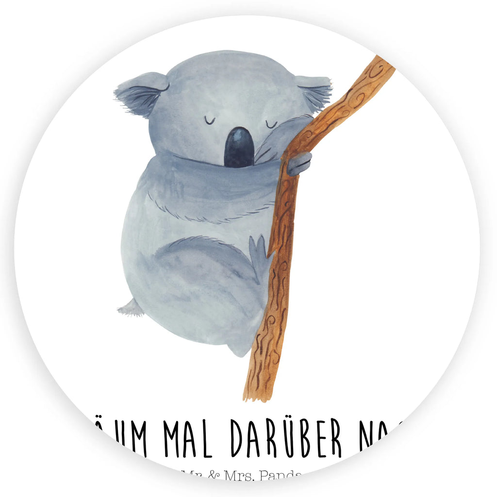 Rund Aufkleber Koalabär Sticker, Aufkleber, Etikett, Tiermotive, Gute Laune, lustige Sprüche, Tiere, Koala, träumen, Traum, schlafen, Schlafzimmer, Traumland, Bär, Koalabär