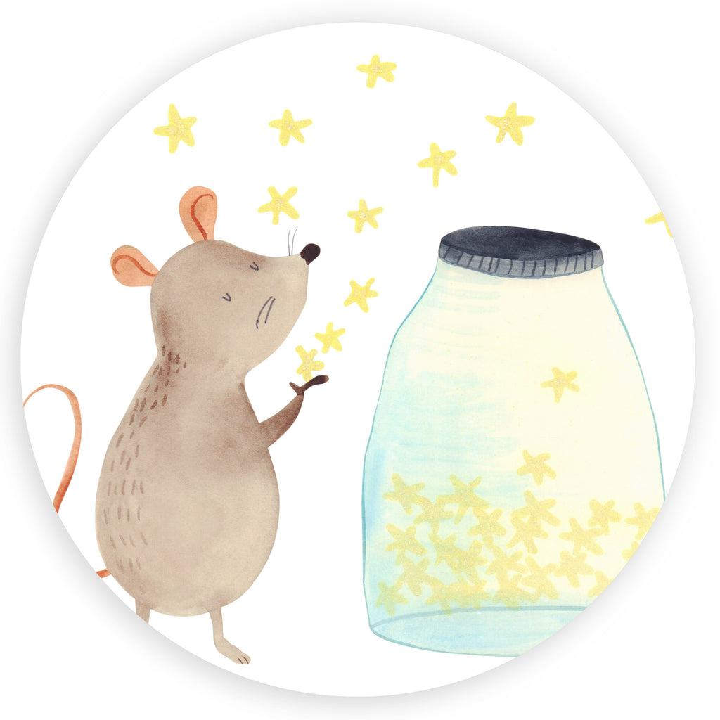 Rund Aufkleber Maus Sterne Sticker, Aufkleber, Etikett, Tiermotive, Gute Laune, lustige Sprüche, Tiere, Maus, Sterne, Wunsch, Kind, Taufe, Taufgeschenk, Geburt, Schwangerschaft, erstes Kind, Kindergeburtstag, Geburtstag, Hoffnung, Träume