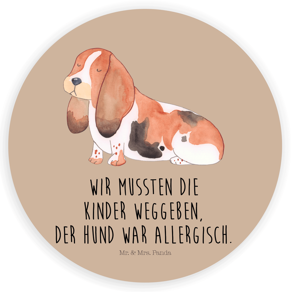 Rund Aufkleber Hund Basset Hound Sticker, Aufkleber, Etikett, Hund, Hundemotiv, Haustier, Hunderasse, Tierliebhaber, Hundebesitzer, Sprüche, Basset Hound, Basset, Hundeliebe, kinderlos