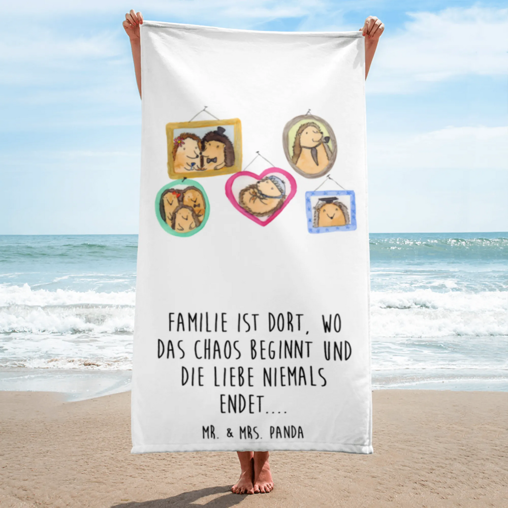 XL Badehandtuch Igel Familie Handtuch, Badetuch, Duschtuch, Strandtuch, Saunatuch, Familie, Vatertag, Muttertag, Bruder, Schwester, Mama, Papa, Oma, Opa, Liebe, Igel, Bilder, Zusammenhalt, Glück