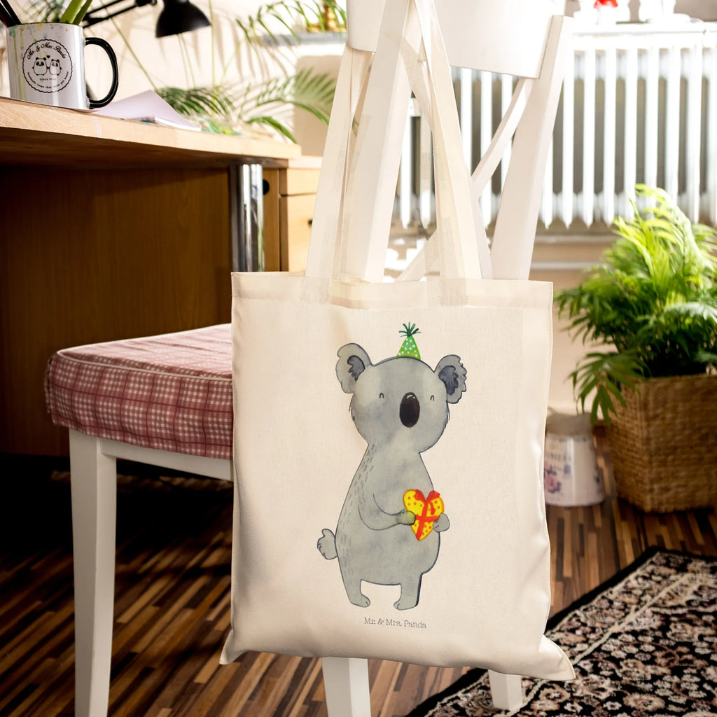 Tragetasche Koala Geschenk Beuteltasche, Beutel, Einkaufstasche, Jutebeutel, Stoffbeutel, Tasche, Shopper, Umhängetasche, Strandtasche, Schultertasche, Stofftasche, Tragetasche, Badetasche, Jutetasche, Einkaufstüte, Laptoptasche, Koala, Koalabär, Geschenk, Geburtstag, Party