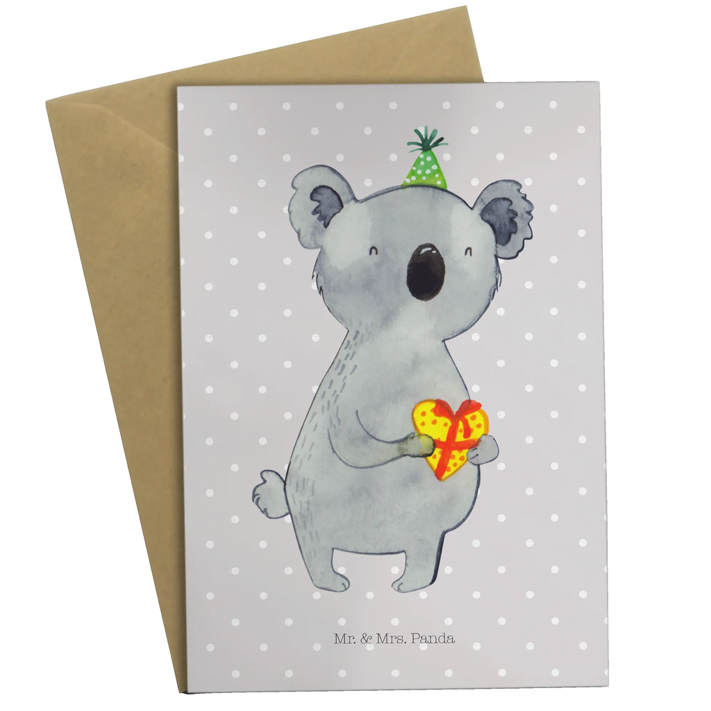 Grußkarte Koala Geschenk Grußkarte, Klappkarte, Einladungskarte, Glückwunschkarte, Hochzeitskarte, Geburtstagskarte, Karte, Ansichtskarten, Koala, Koalabär, Geschenk, Geburtstag, Party