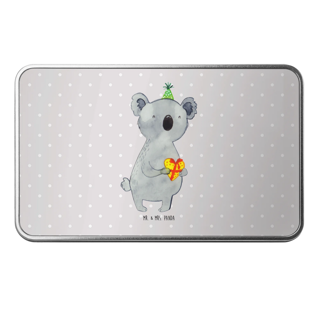 Metalldose rechteckig Koala Geschenk Blechdose, Metalldose, Blechbox, Container, Keksdose, Vorratsdose, Vorratsbox, Döschen, Versperbox, Vesperdose, Aufbewahrungsdose, Aufbewahrungsbox, Aluminiumdose, Dose, Koala, Koalabär, Geschenk, Geburtstag, Party