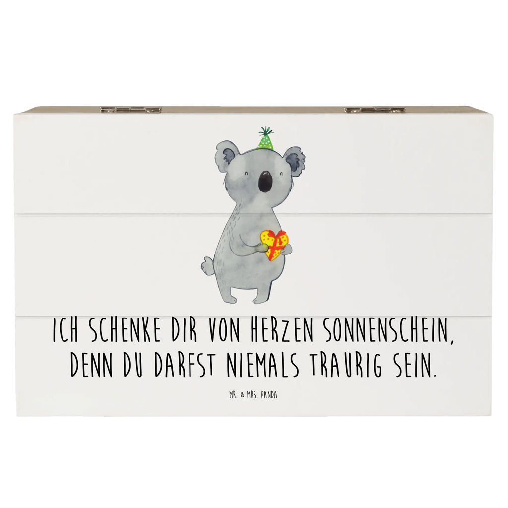 Holzkiste Koala Geschenk Holzkiste, Kiste, Schatzkiste, Truhe, Schatulle, XXL, Erinnerungsbox, Erinnerungskiste, Dekokiste, Aufbewahrungsbox, Geschenkbox, Geschenkdose, Koala, Koalabär, Geschenk, Geburtstag, Party