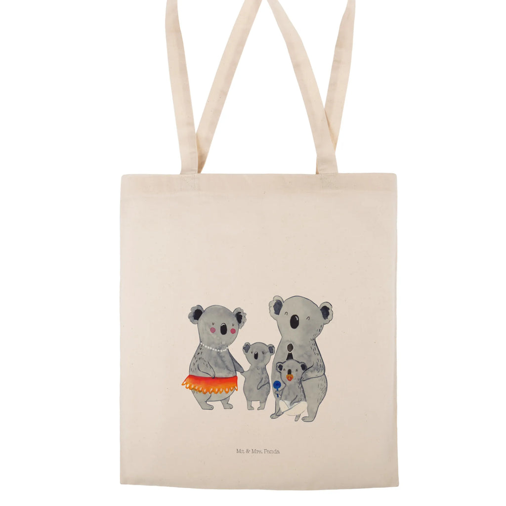 Tragetasche Koala Familie Beuteltasche, Beutel, Einkaufstasche, Jutebeutel, Stoffbeutel, Tasche, Shopper, Umhängetasche, Strandtasche, Schultertasche, Stofftasche, Tragetasche, Badetasche, Jutetasche, Einkaufstüte, Laptoptasche, Familie, Vatertag, Muttertag, Bruder, Schwester, Mama, Papa, Oma, Opa, Koala, Koalas, Family, Kinder, Geschwister, Familienleben