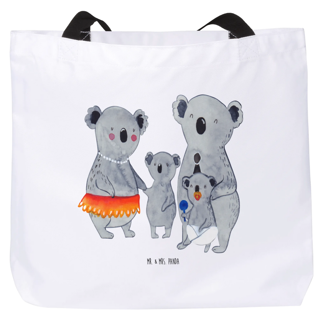 Shopper Koala Familie Beutel, Einkaufstasche, Tasche, Strandtasche, Einkaufsbeutel, Shopper, Schultasche, Freizeittasche, Tragebeutel, Schulbeutel, Alltagstasche, Familie, Vatertag, Muttertag, Bruder, Schwester, Mama, Papa, Oma, Opa, Koala, Koalas, Family, Kinder, Geschwister, Familienleben