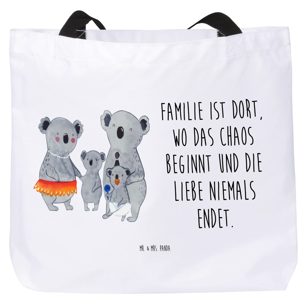 Shopper Koala Familie Beutel, Einkaufstasche, Tasche, Strandtasche, Einkaufsbeutel, Shopper, Schultasche, Freizeittasche, Tragebeutel, Schulbeutel, Alltagstasche, Familie, Vatertag, Muttertag, Bruder, Schwester, Mama, Papa, Oma, Opa, Koala, Koalas, Family, Kinder, Geschwister, Familienleben