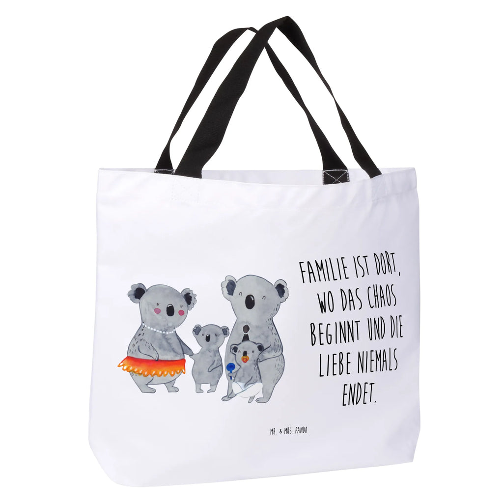 Shopper Koala Familie Beutel, Einkaufstasche, Tasche, Strandtasche, Einkaufsbeutel, Shopper, Schultasche, Freizeittasche, Tragebeutel, Schulbeutel, Alltagstasche, Familie, Vatertag, Muttertag, Bruder, Schwester, Mama, Papa, Oma, Opa, Koala, Koalas, Family, Kinder, Geschwister, Familienleben