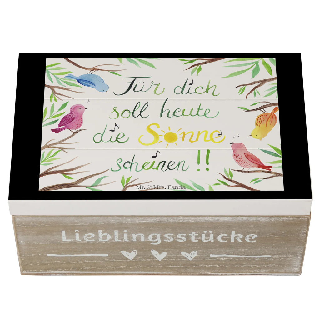 Holzkiste Vögel Sonne Holzkiste, Kiste, Schatzkiste, Truhe, Schatulle, XXL, Erinnerungsbox, Erinnerungskiste, Dekokiste, Aufbewahrungsbox, Geschenkbox, Geschenkdose, Blumen Deko, Frühlings Deko, Sommer Deko, Dekoration, positive Botschaft, Naturliebhaber, Outdoor, Natur, Abenteuer