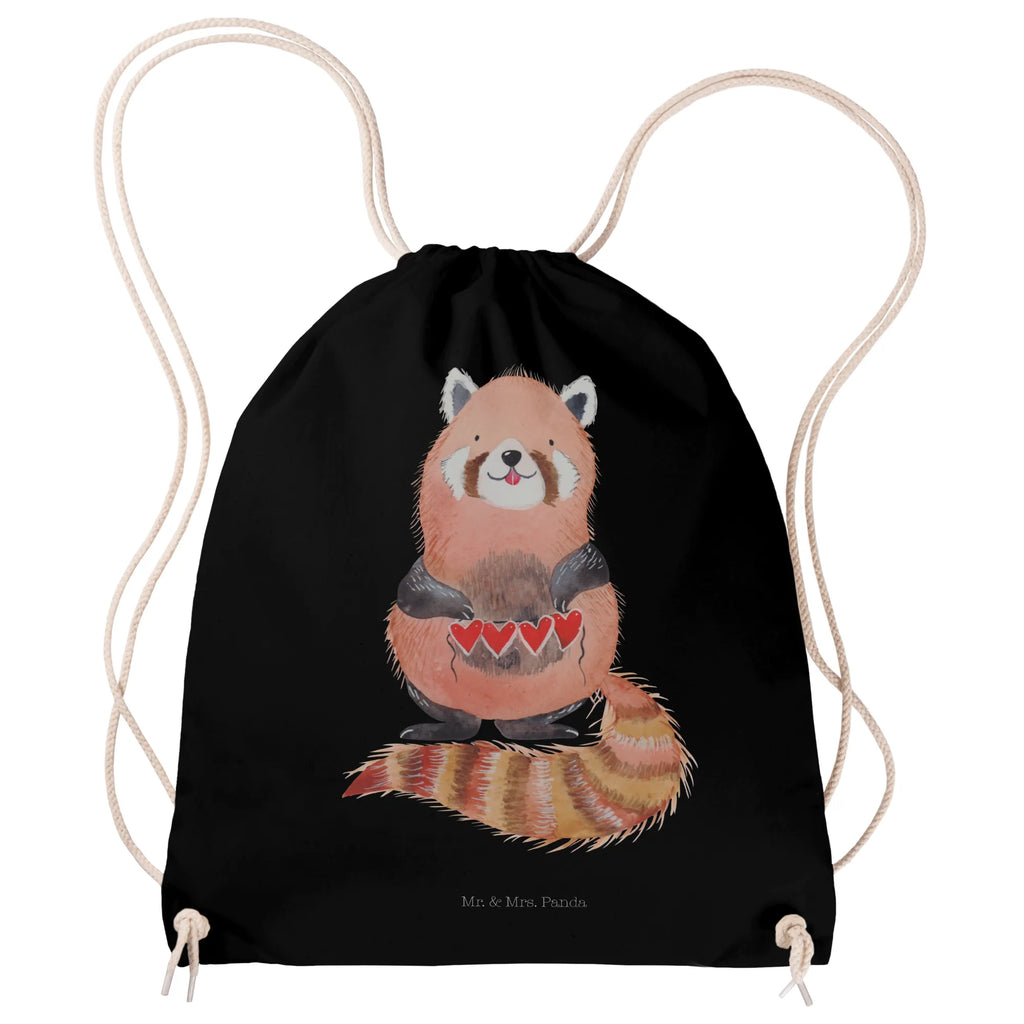 Sportbeutel Roter Panda Sportbeutel, Turnbeutel, Beutel, Sporttasche, Tasche, Stoffbeutel, Sportbeutel Kinder, Gymsack, Beutel Rucksack, Kleine Sporttasche, Sportzubehör, Turnbeutel Baumwolle, Tiermotive, Gute Laune, lustige Sprüche, Tiere, Panda, Liebe, Rot, Herz, Liebling, Lieblingsmensch