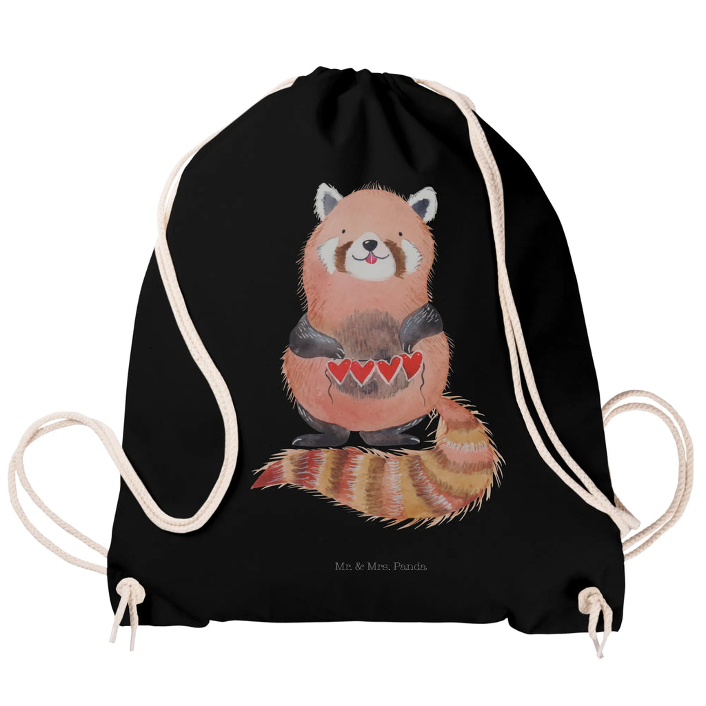 Sportbeutel Roter Panda Sportbeutel, Turnbeutel, Beutel, Sporttasche, Tasche, Stoffbeutel, Sportbeutel Kinder, Gymsack, Beutel Rucksack, Kleine Sporttasche, Sportzubehör, Turnbeutel Baumwolle, Tiermotive, Gute Laune, lustige Sprüche, Tiere, Panda, Liebe, Rot, Herz, Liebling, Lieblingsmensch