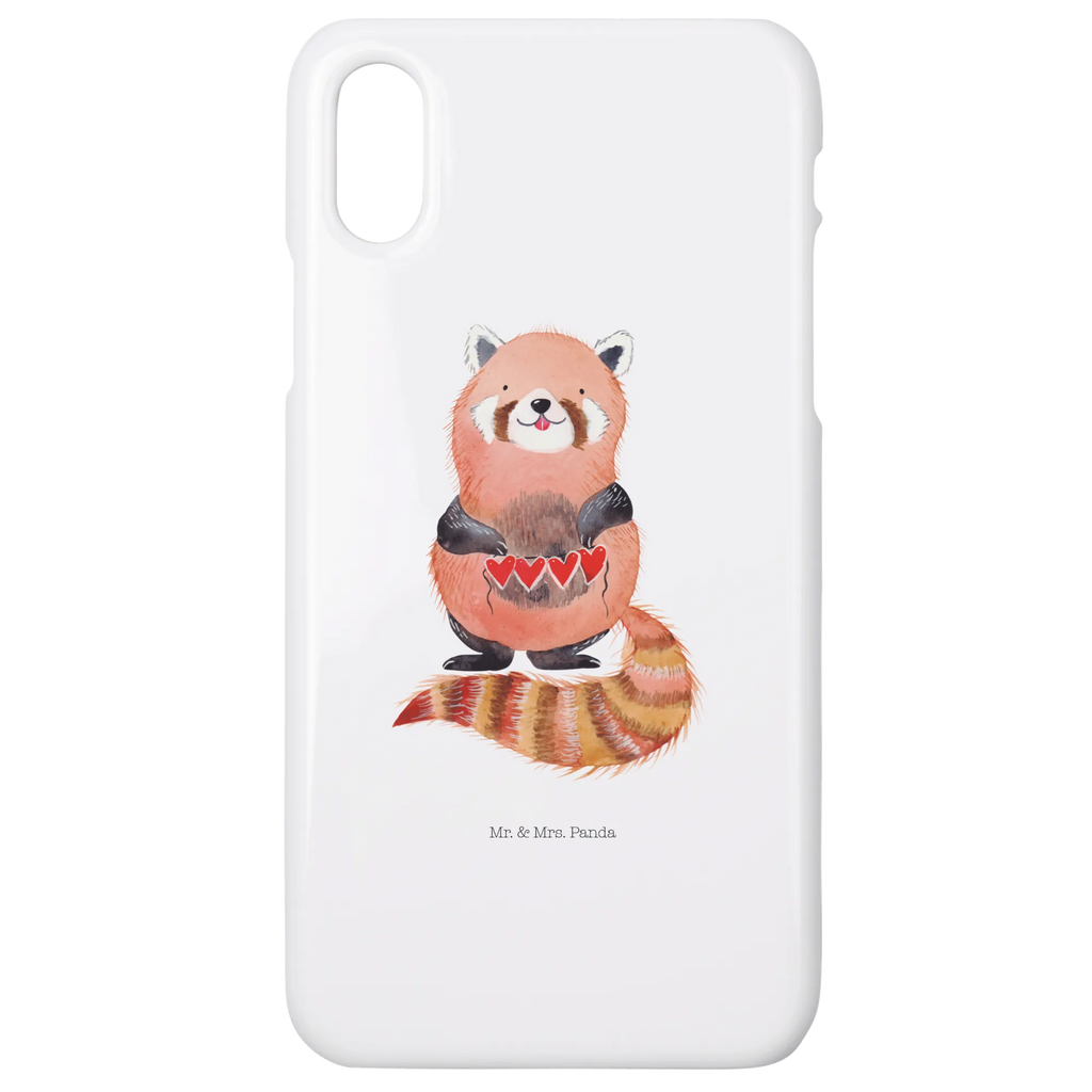 Handyhülle Roter Panda Handyhülle, Handycover, Cover, Handy, Hülle, Iphone 10, Iphone X, Tiermotive, Gute Laune, lustige Sprüche, Tiere, Panda, Liebe, Rot, Herz, Liebling, Lieblingsmensch