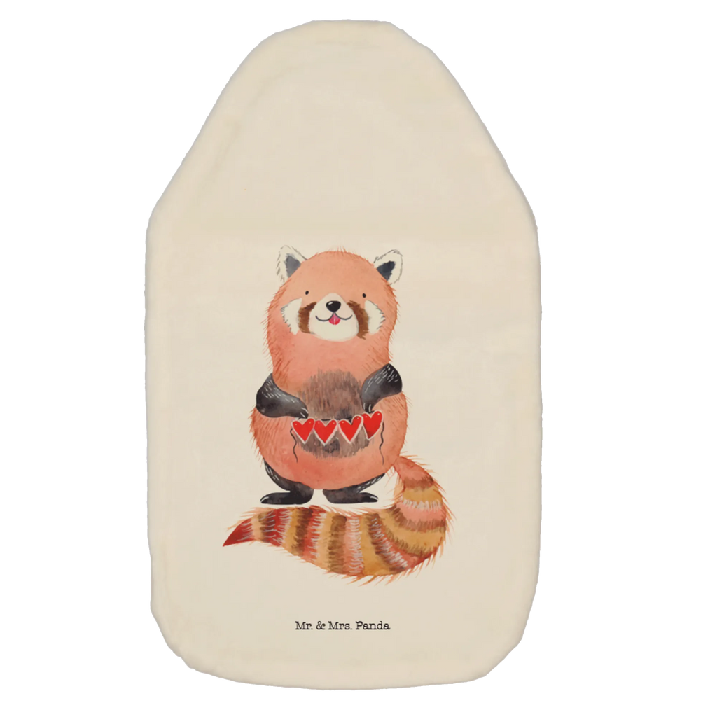 Wärmflasche Roter Panda Wärmekissen, Kinderwärmflasche, Körnerkissen, Wärmflaschenbezug, Wärmflasche mit Bezug, Wärmflasche, Bettflasche, Kleine Wärmflasche, Tiermotive, Gute Laune, lustige Sprüche, Tiere, Panda, Liebe, Rot, Herz, Liebling, Lieblingsmensch