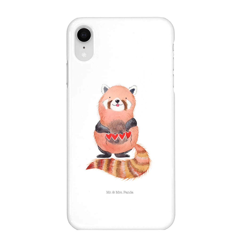 Handyhülle Roter Panda Handyhülle, Handycover, Cover, Handy, Hülle, Iphone 10, Iphone X, Tiermotive, Gute Laune, lustige Sprüche, Tiere, Panda, Liebe, Rot, Herz, Liebling, Lieblingsmensch