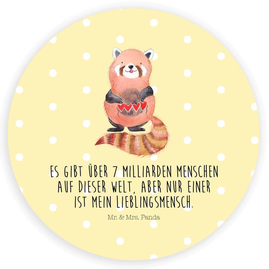 Rund Aufkleber Roter Panda Sticker, Aufkleber, Etikett, Kinder, rund, Tiermotive, Gute Laune, lustige Sprüche, Tiere, Panda, Liebe, Rot, Herz, Liebling, Lieblingsmensch