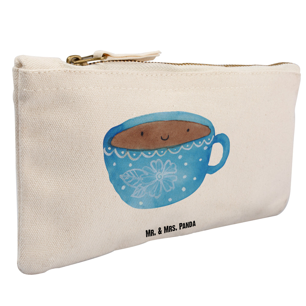 Schminktasche Kaffee Tasse Schminktasche, Kosmetiktasche, Kosmetikbeutel, Stiftemäppchen, Etui, Federmappe, Makeup, XXL, Schminketui, Kosmetiketui, Schlamperetui, Tiermotive, Gute Laune, lustige Sprüche, Tiere, Kaffee, Tasse, Liebe, Geschmack, Genuss, Glücklich