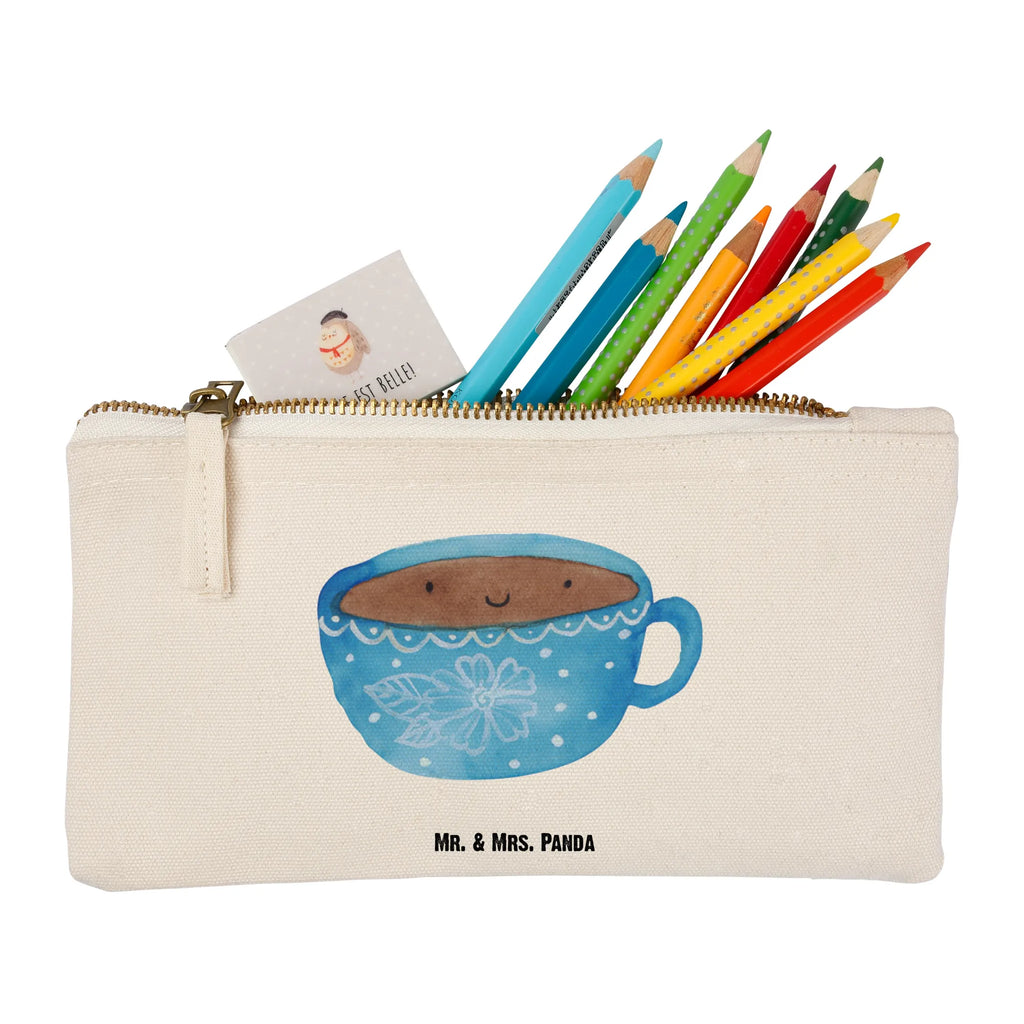 Schminktasche Kaffee Tasse Schminktasche, Kosmetiktasche, Kosmetikbeutel, Stiftemäppchen, Etui, Federmappe, Makeup, XXL, Schminketui, Kosmetiketui, Schlamperetui, Tiermotive, Gute Laune, lustige Sprüche, Tiere, Kaffee, Tasse, Liebe, Geschmack, Genuss, Glücklich