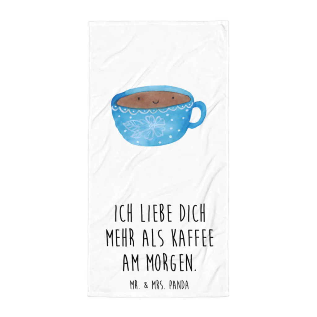 XL Badehandtuch Kaffee Tasse Handtuch, Badetuch, Duschtuch, Strandtuch, Saunatuch, Tiermotive, Gute Laune, lustige Sprüche, Tiere, Kaffee, Tasse, Liebe, Geschmack, Genuss, Glücklich