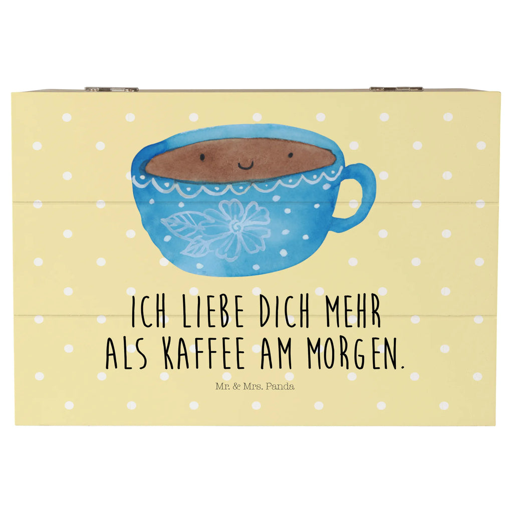 Holzkiste Kaffee Tasse Holzkiste, Kiste, Schatzkiste, Truhe, Schatulle, XXL, Erinnerungsbox, Erinnerungskiste, Dekokiste, Aufbewahrungsbox, Geschenkbox, Geschenkdose, Tiermotive, Gute Laune, lustige Sprüche, Tiere, Kaffee, Tasse, Liebe, Geschmack, Genuss, Glücklich