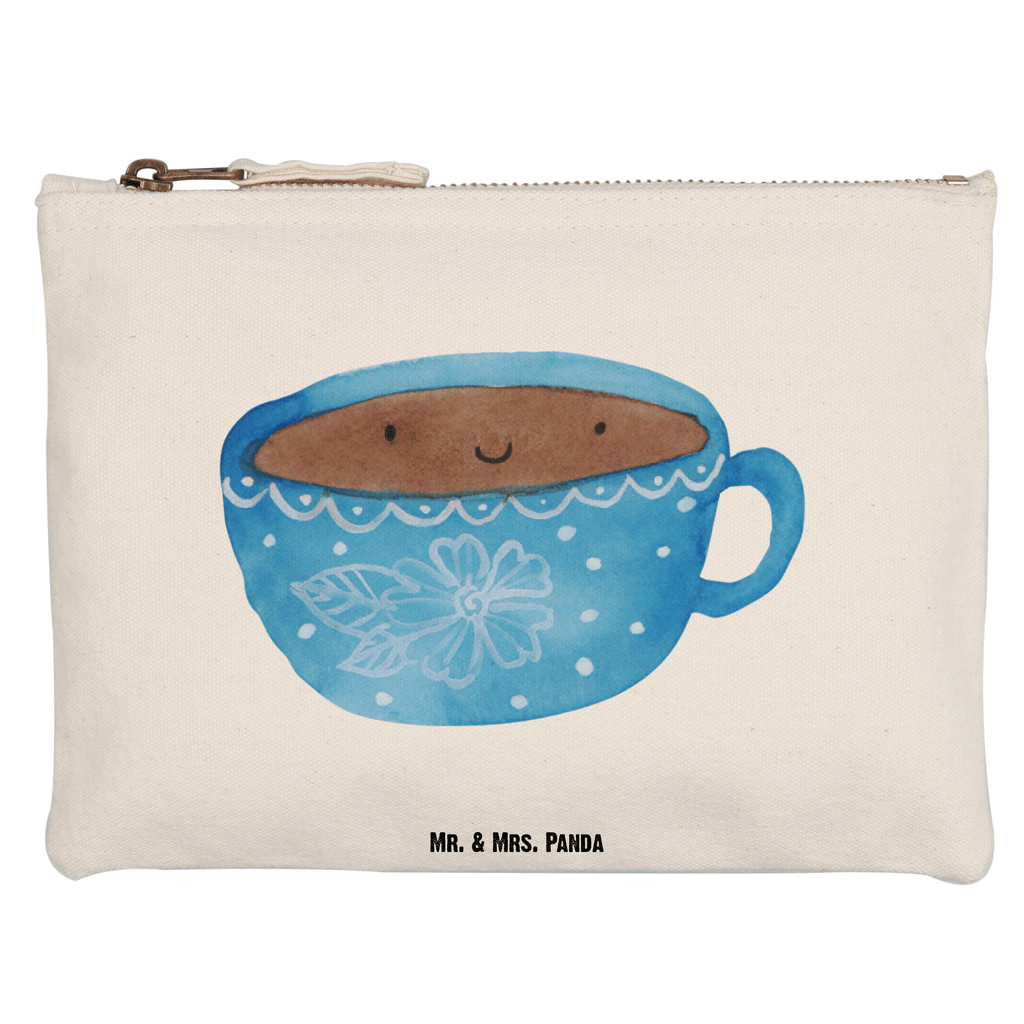 Schminktasche Kaffee Tasse Schminktasche, Kosmetiktasche, Kosmetikbeutel, Stiftemäppchen, Etui, Federmappe, Makeup, XXL, Schminketui, Kosmetiketui, Schlamperetui, Tiermotive, Gute Laune, lustige Sprüche, Tiere, Kaffee, Tasse, Liebe, Geschmack, Genuss, Glücklich