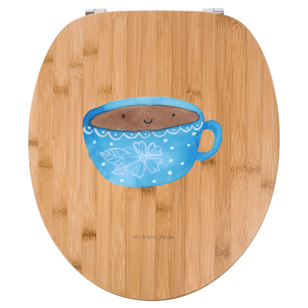 Motiv WC Sitz Kaffee Tasse Klobrille, Klodeckel, Toilettendeckel, WC-Sitz, Toilette, Tiermotive, Gute Laune, lustige Sprüche, Tiere, Kaffee, Tasse, Liebe, Geschmack, Genuss, Glücklich