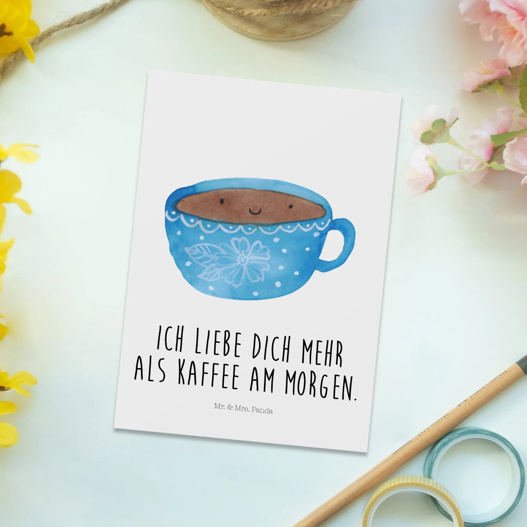 Postkarte Kaffee Tasse Postkarte, Karte, Geschenkkarte, Grußkarte, Einladung, Ansichtskarte, Geburtstagskarte, Einladungskarte, Dankeskarte, Ansichtskarten, Einladung Geburtstag, Einladungskarten Geburtstag, Tiermotive, Gute Laune, lustige Sprüche, Tiere, Kaffee, Tasse, Liebe, Geschmack, Genuss, Glücklich