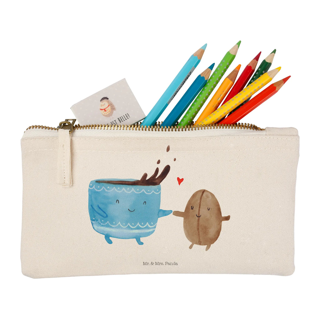 Schminktasche Kaffee Bohne Schminktasche, Kosmetiktasche, Kosmetikbeutel, Stiftemäppchen, Etui, Federmappe, Makeup, XXL, Schminketui, Kosmetiketui, Schlamperetui, Tiermotive, Gute Laune, lustige Sprüche, Tiere, Kaffee, Kaffeebohne, Genuss, Zufriedenheit, Glück