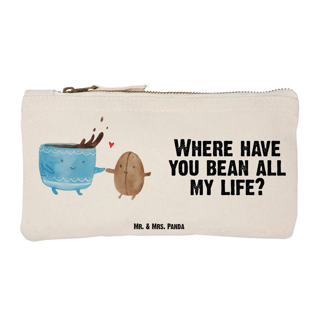 Schminktasche Kaffee Bohne Schminktasche, Kosmetiktasche, Kosmetikbeutel, Stiftemäppchen, Etui, Federmappe, Makeup, XXL, Schminketui, Kosmetiketui, Schlamperetui, Tiermotive, Gute Laune, lustige Sprüche, Tiere, Kaffee, Kaffeebohne, Genuss, Zufriedenheit, Glück