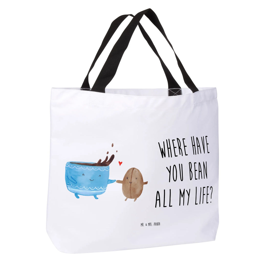 Shopper Kaffee Bohne Beutel, Einkaufstasche, Tasche, Strandtasche, Einkaufsbeutel, Shopper, Schultasche, Freizeittasche, Tragebeutel, Schulbeutel, Alltagstasche, Tiermotive, Gute Laune, lustige Sprüche, Tiere, Kaffee, Kaffeebohne, Genuss, Zufriedenheit, Glück