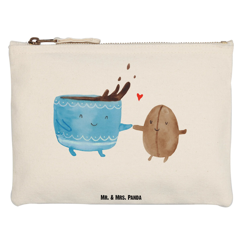 Schminktasche Kaffee Bohne Schminktasche, Kosmetiktasche, Kosmetikbeutel, Stiftemäppchen, Etui, Federmappe, Makeup, XXL, Schminketui, Kosmetiketui, Schlamperetui, Tiermotive, Gute Laune, lustige Sprüche, Tiere, Kaffee, Kaffeebohne, Genuss, Zufriedenheit, Glück