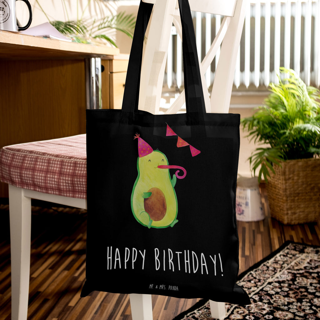 Tragetasche Avocado Birthday Beuteltasche, Beutel, Einkaufstasche, Jutebeutel, Stoffbeutel, Tasche, Shopper, Umhängetasche, Strandtasche, Schultertasche, Stofftasche, Tragetasche, Badetasche, Jutetasche, Einkaufstüte, Laptoptasche, Avocado, Veggie, Vegan, Gesund