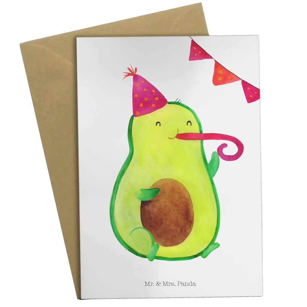 Grußkarte Avocado Birthday Grußkarte, Klappkarte, Einladungskarte, Glückwunschkarte, Hochzeitskarte, Geburtstagskarte, Karte, Ansichtskarten, Avocado, Veggie, Vegan, Gesund