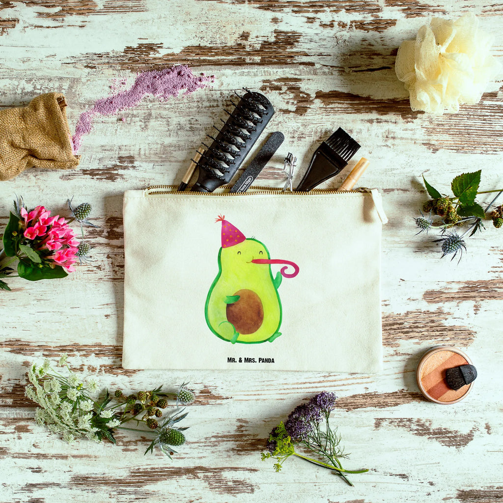 Schminktasche Avocado Birthday Schminktasche, Kosmetiktasche, Kosmetikbeutel, Stiftemäppchen, Etui, Federmappe, Makeup, XXL, Schminketui, Kosmetiketui, Schlamperetui, Avocado, Veggie, Vegan, Gesund