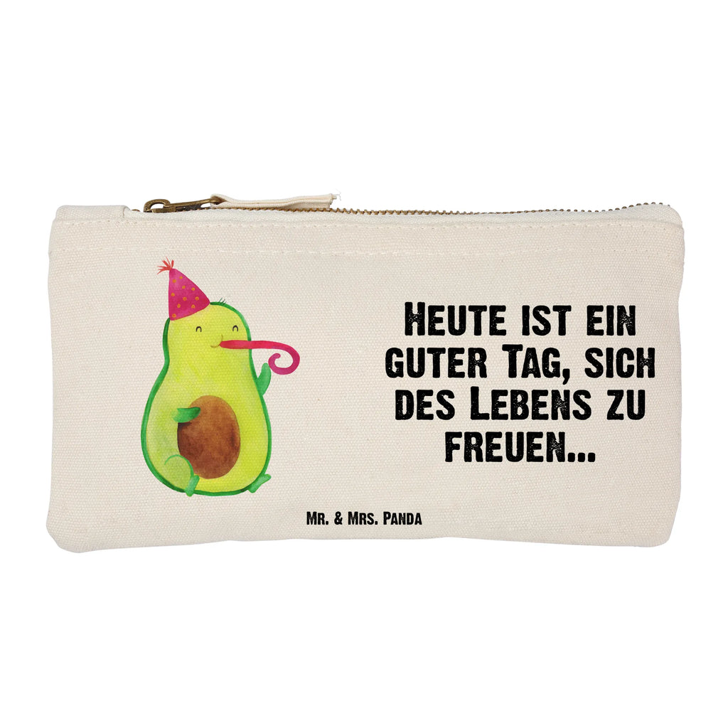 Schminktasche Avocado Partyhupe Schminktasche, Kosmetiktasche, Kosmetikbeutel, Stiftemäppchen, Etui, Federmappe, Makeup, XXL, Schminketui, Kosmetiketui, Schlamperetui, Avocado, Veggie, Vegan, Gesund, Party, Feierlichkeit, Feier, Fete, Geburtstag, Gute Laune, Tröte