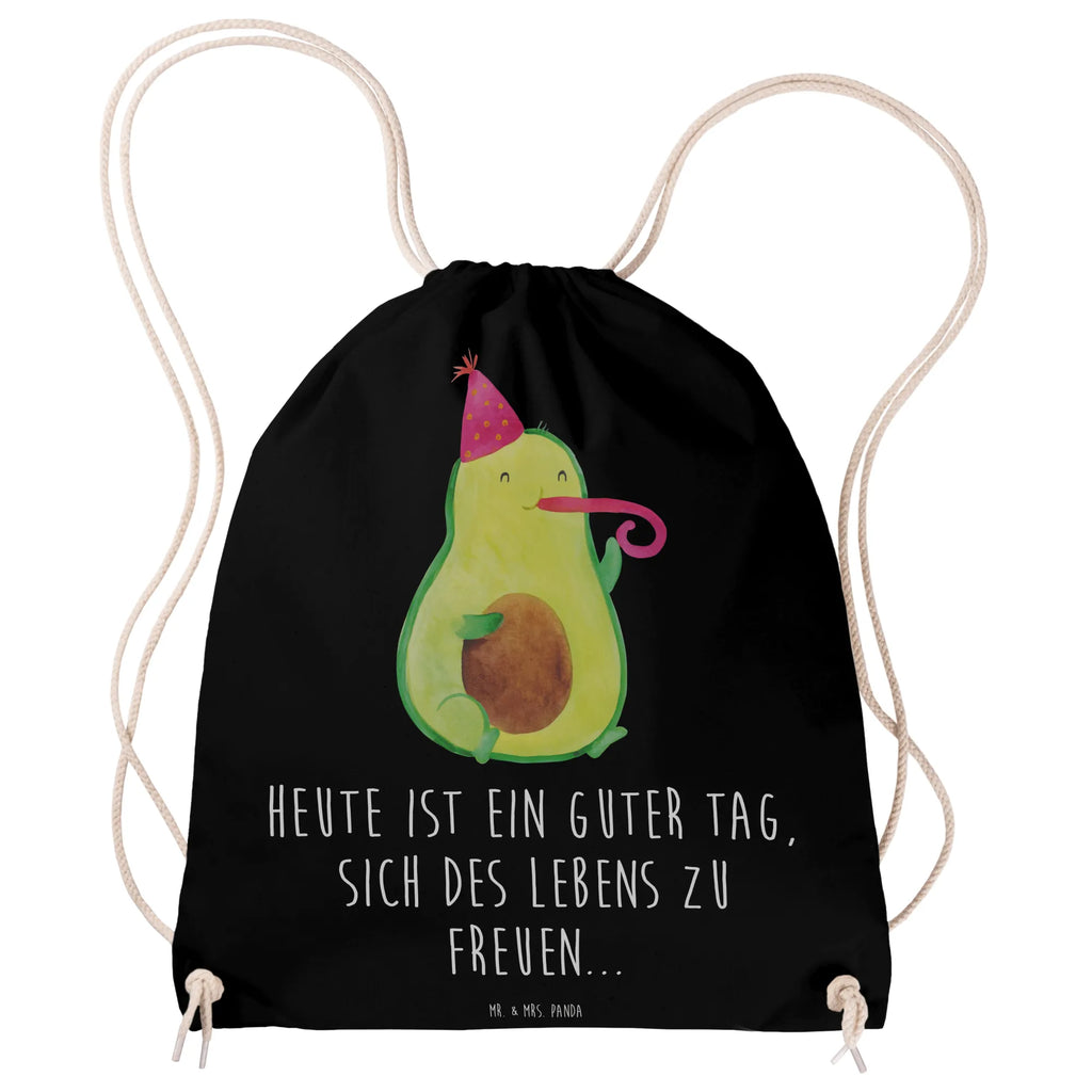 Sportbeutel Avocado Feier Sportbeutel, Turnbeutel, Beutel, Sporttasche, Tasche, Stoffbeutel, Sportbeutel Kinder, Gymsack, Beutel Rucksack, Kleine Sporttasche, Sportzubehör, Turnbeutel Baumwolle, Avocado, Veggie, Vegan, Gesund, Party, Feierlichkeit, Feier, Fete, Geburtstag, Gute Laune, Tröte