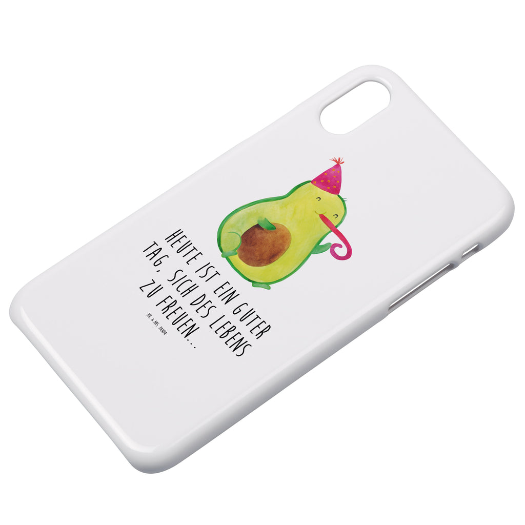 Handyhülle Avocado Feier Handyhülle, Handycover, Cover, Handy, Hülle, Iphone 10, Iphone X, Avocado, Veggie, Vegan, Gesund, Party, Feierlichkeit, Feier, Fete, Geburtstag, Gute Laune, Tröte