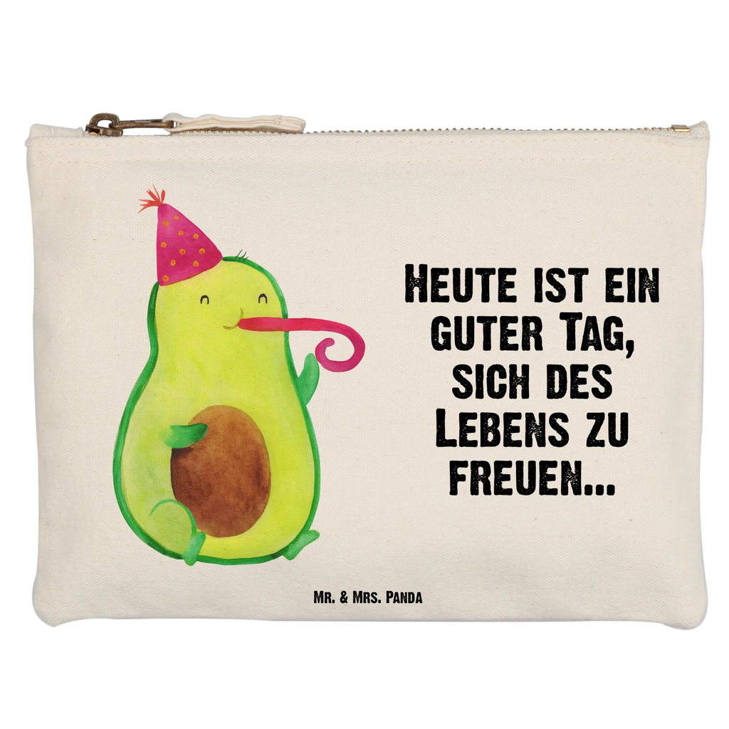 Schminktasche Avocado Partyhupe Schminktasche, Kosmetiktasche, Kosmetikbeutel, Stiftemäppchen, Etui, Federmappe, Makeup, XXL, Schminketui, Kosmetiketui, Schlamperetui, Avocado, Veggie, Vegan, Gesund, Party, Feierlichkeit, Feier, Fete, Geburtstag, Gute Laune, Tröte