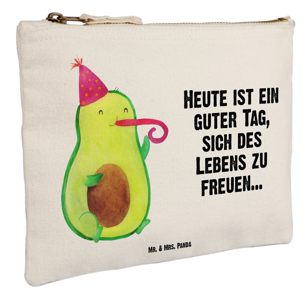 Schminktasche Avocado Partyhupe Schminktasche, Kosmetiktasche, Kosmetikbeutel, Stiftemäppchen, Etui, Federmappe, Makeup, XXL, Schminketui, Kosmetiketui, Schlamperetui, Avocado, Veggie, Vegan, Gesund, Party, Feierlichkeit, Feier, Fete, Geburtstag, Gute Laune, Tröte