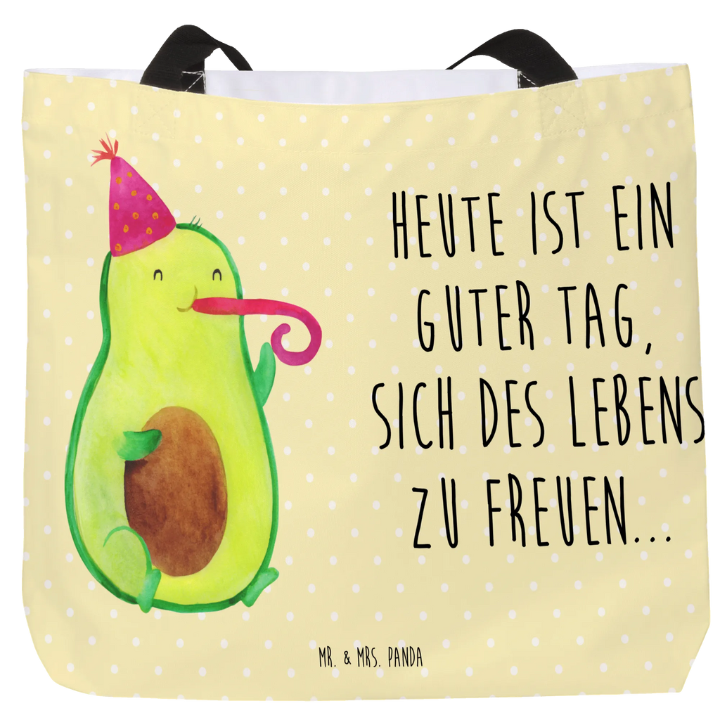 Shopper Avocado Partyhupe Beutel, Einkaufstasche, Tasche, Strandtasche, Einkaufsbeutel, Shopper, Schultasche, Freizeittasche, Tragebeutel, Schulbeutel, Alltagstasche, Avocado, Veggie, Vegan, Gesund, Party, Feierlichkeit, Feier, Fete, Geburtstag, Gute Laune, Tröte