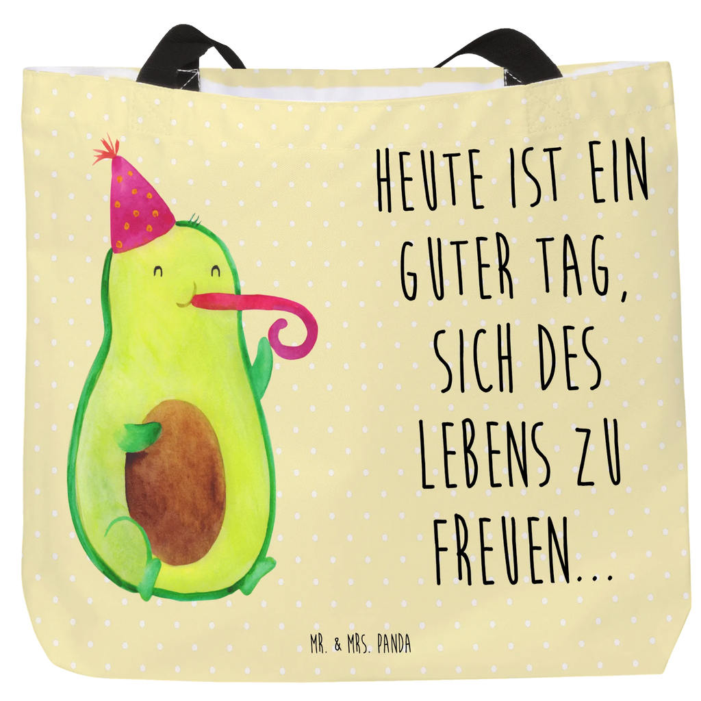 Shopper Avocado Partyhupe Beutel, Einkaufstasche, Tasche, Strandtasche, Einkaufsbeutel, Shopper, Schultasche, Freizeittasche, Tragebeutel, Schulbeutel, Alltagstasche, Avocado, Veggie, Vegan, Gesund, Party, Feierlichkeit, Feier, Fete, Geburtstag, Gute Laune, Tröte