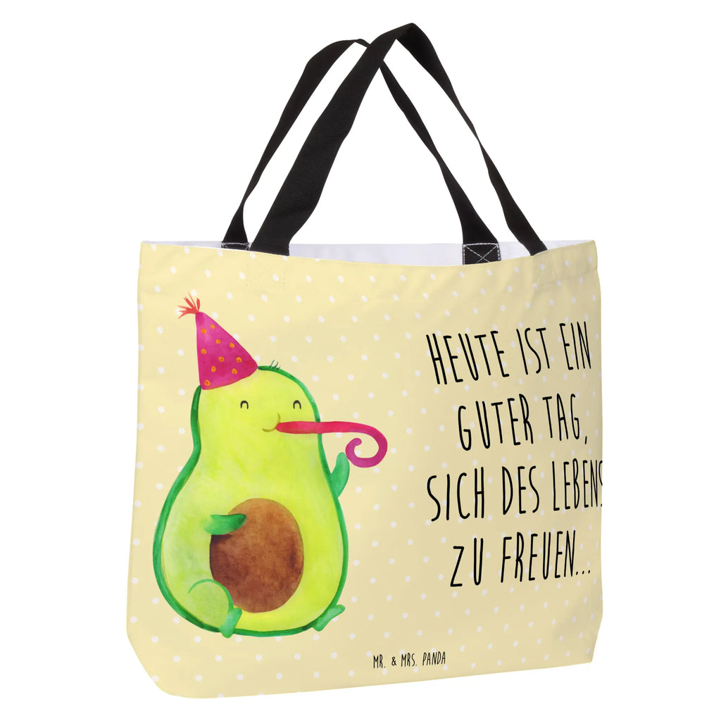 Shopper Avocado Partyhupe Beutel, Einkaufstasche, Tasche, Strandtasche, Einkaufsbeutel, Shopper, Schultasche, Freizeittasche, Tragebeutel, Schulbeutel, Alltagstasche, Avocado, Veggie, Vegan, Gesund, Party, Feierlichkeit, Feier, Fete, Geburtstag, Gute Laune, Tröte