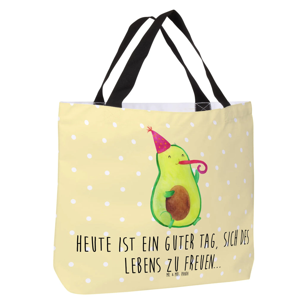 Shopper Avocado Partyhupe Beutel, Einkaufstasche, Tasche, Strandtasche, Einkaufsbeutel, Shopper, Schultasche, Freizeittasche, Tragebeutel, Schulbeutel, Alltagstasche, Avocado, Veggie, Vegan, Gesund, Party, Feierlichkeit, Feier, Fete, Geburtstag, Gute Laune, Tröte