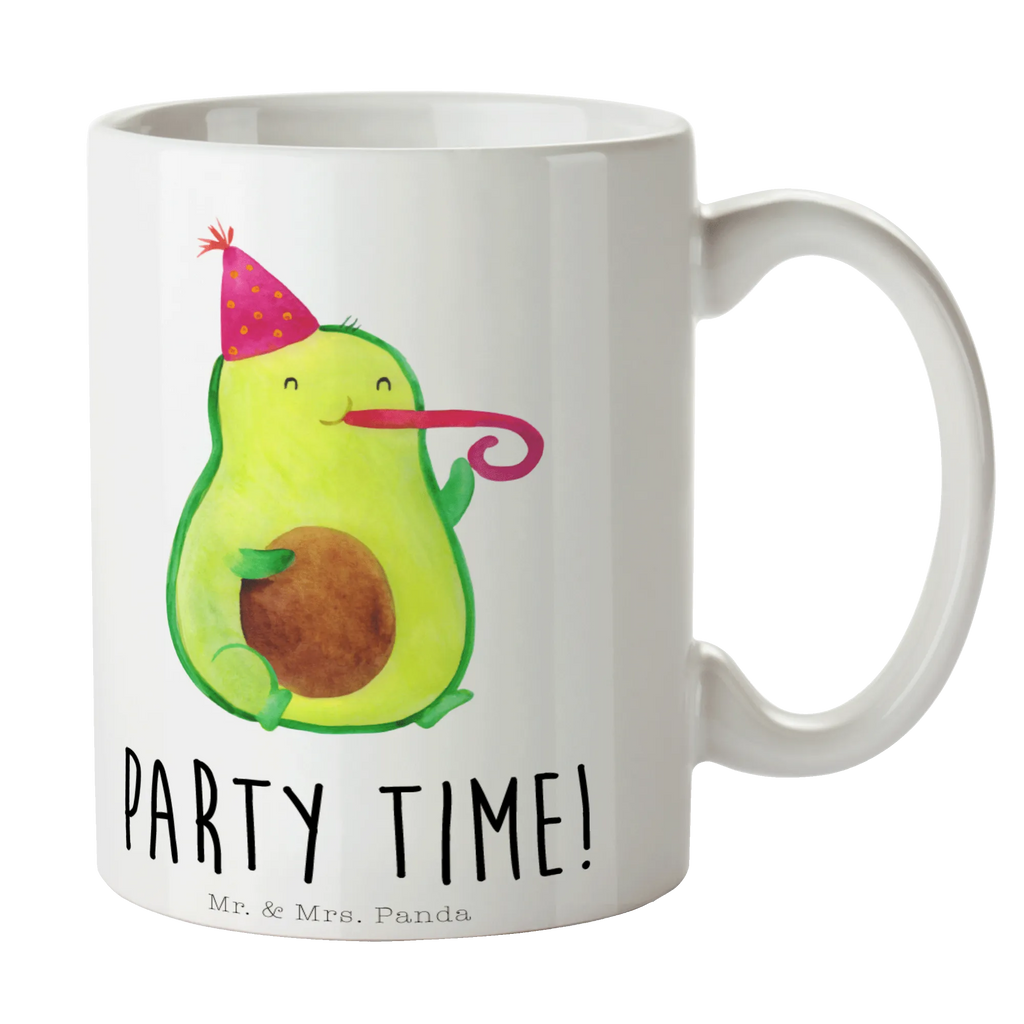 Tasse Avocado Party Time Tasse, Kaffeetasse, Teetasse, Becher, Kaffeebecher, Teebecher, Keramiktasse, Porzellantasse, Büro Tasse, Geschenk Tasse, Tasse Sprüche, Tasse Motive, Kaffeetassen, Tasse bedrucken, Designer Tasse, Cappuccino Tassen, Schöne Teetassen, Avocado, Veggie, Vegan, Gesund