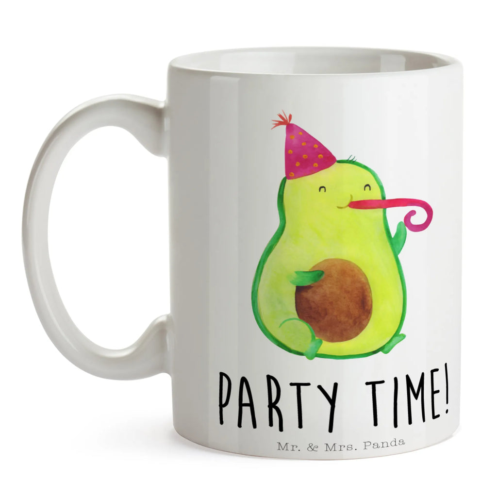 Tasse Avocado Party Time Tasse, Kaffeetasse, Teetasse, Becher, Kaffeebecher, Teebecher, Keramiktasse, Porzellantasse, Büro Tasse, Geschenk Tasse, Tasse Sprüche, Tasse Motive, Kaffeetassen, Tasse bedrucken, Designer Tasse, Cappuccino Tassen, Schöne Teetassen, Avocado, Veggie, Vegan, Gesund